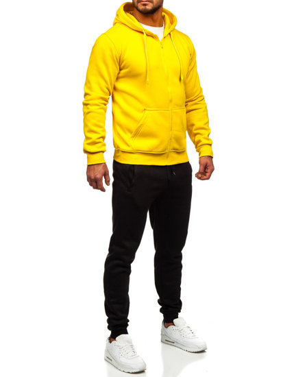 Chándal con capucha para hombre amarillo Bolf D004