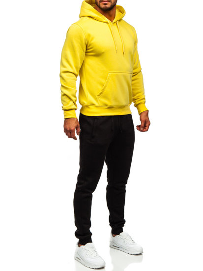 Chándal con capucha para hombre amarillo claro Bolf D002-33