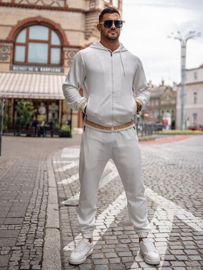 Chándal con capucha para hombre blanco Bolf 3A161A