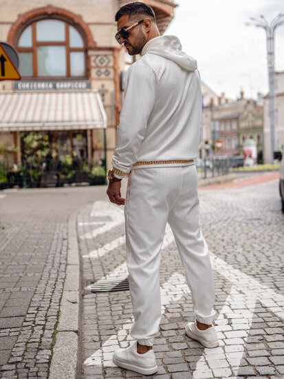 Chándal con capucha para hombre blanco Bolf 3A161A