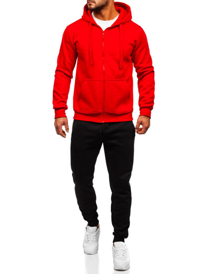 Chándal con capucha para hombre rojo Bolf D004