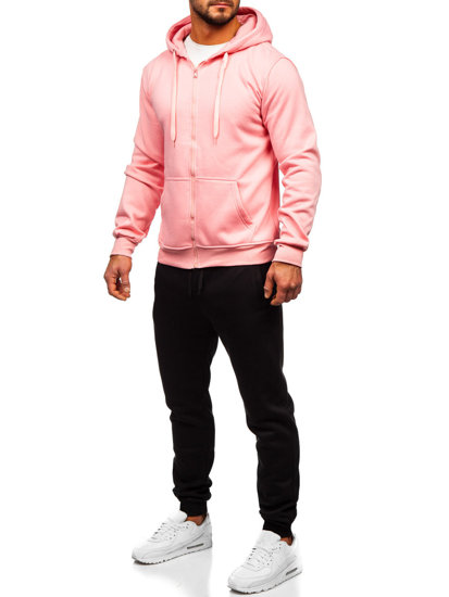 Chándal con capucha para hombre rosa claro Bolf D004