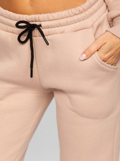 Chándal de dos piezas para mujer beige Bolf 5996