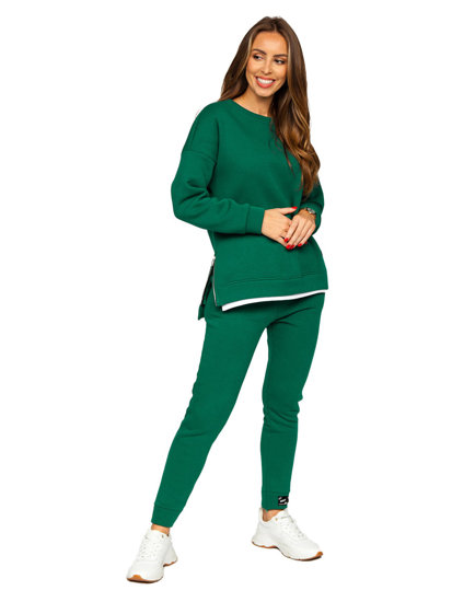 Chándal de dos piezas para mujer verde Bolf T2247