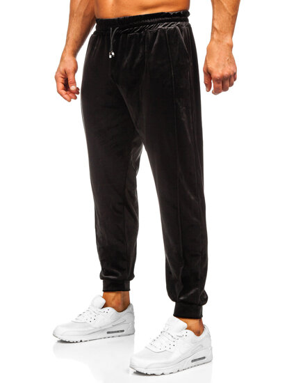 Chándal de velour para hombre negro Bolf 0001A