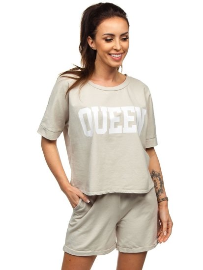 Chándal para mujer beige Bolf 7505