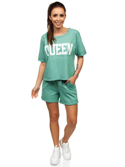 Chándal para mujer verde menta Bolf 7505