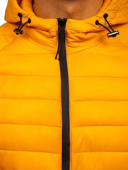 Chaqueta acolchada de entretiempo para hombre amarillo Bolf 13021