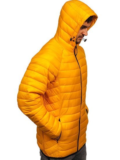 Chaqueta acolchada de entretiempo para hombre amarillo Bolf 13021