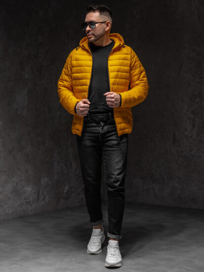 Chaqueta acolchada de entretiempo para hombre amarillo Bolf 13021A1