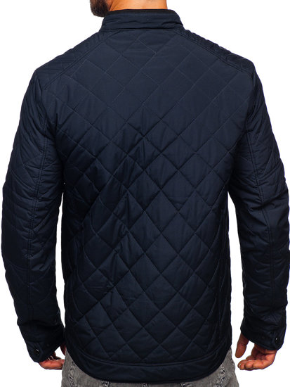 Chaqueta acolchada de entretiempo para hombre azul oscuro Bolf 22M306