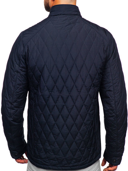 Chaqueta acolchada de entretiempo para hombre azul oscuro Bolf 22M307