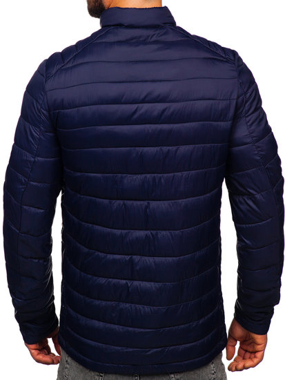 Chaqueta acolchada de entretiempo para hombre azul oscuro Bolf 23M9005