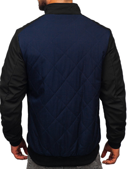 Chaqueta acolchada de entretiempo para hombre azul oscuro Bolf 84M3022