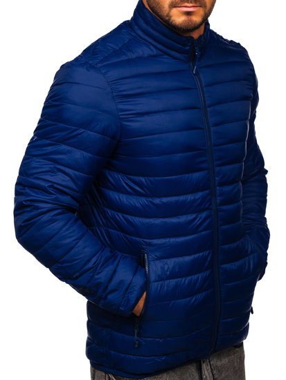 Chaqueta acolchada de entretiempo para hombre azul oscuro Bolf LY33