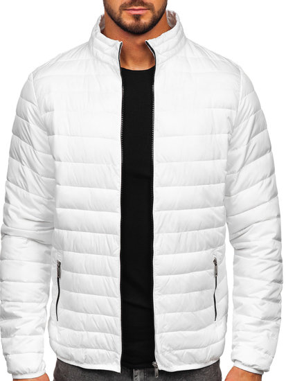 Chaqueta acolchada de entretiempo para hombre blanco Bolf R9002