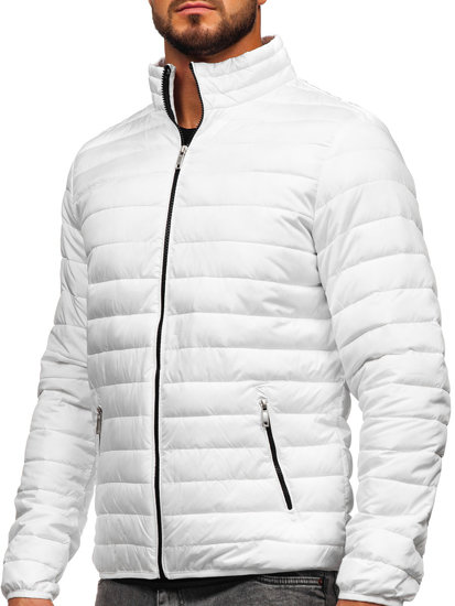 Chaqueta acolchada de entretiempo para hombre blanco Bolf R9002