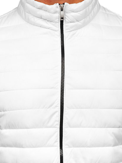 Chaqueta acolchada de entretiempo para hombre blanco Bolf R9002