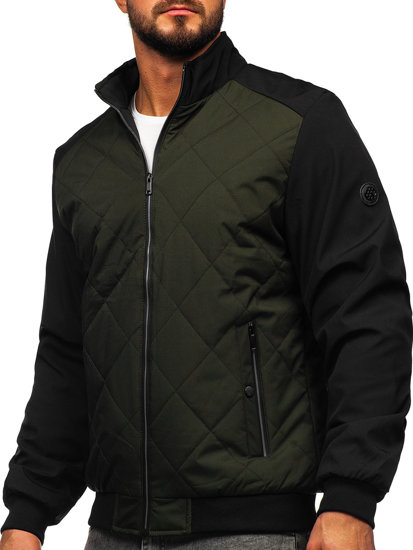 Chaqueta acolchada de entretiempo para hombre caqui Bolf 84M3022