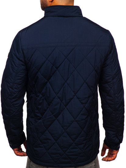 Chaqueta acolchada de entretiempo para hombre color azul oscuro Bolf 22M11