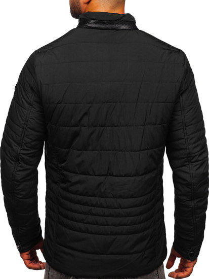 Chaqueta acolchada de entretiempo para hombre color negro Bolf 22M12