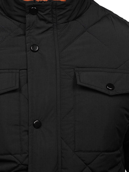 Chaqueta acolchada de entretiempo para hombre color negro Bolf 22M15