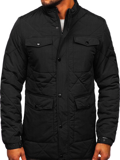 Chaqueta acolchada de entretiempo para hombre color negro Bolf 22M15