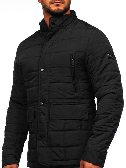 Chaqueta acolchada de entretiempo para hombre color negro Bolf 22M16