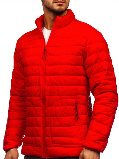 Chaqueta acolchada de entretiempo para hombre color rojo Bolf 13007