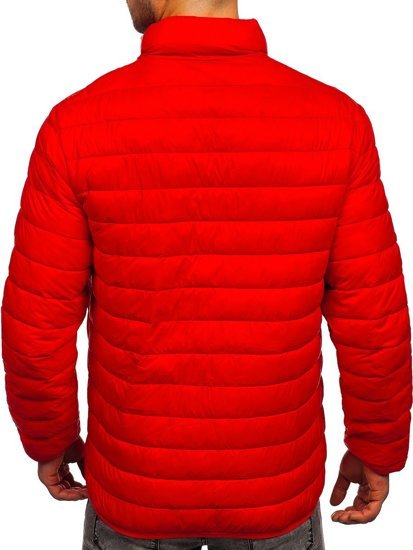 Chaqueta acolchada de entretiempo para hombre color rojo Bolf 13007