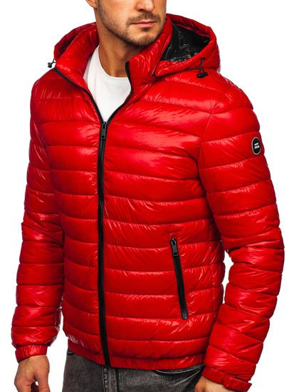 Chaqueta acolchada de entretiempo para hombre color rojo Bolf 6794