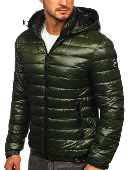 Chaqueta acolchada de entretiempo para hombre color verde Bolf 6794