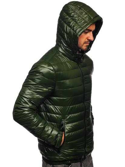 Chaqueta acolchada de entretiempo para hombre color verde Bolf 6794