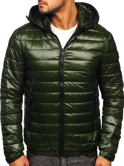 Chaqueta acolchada de entretiempo para hombre color verde Bolf 6794