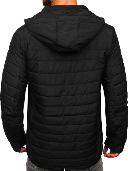 Chaqueta acolchada de entretiempo para hombre negro Bolf 22M305