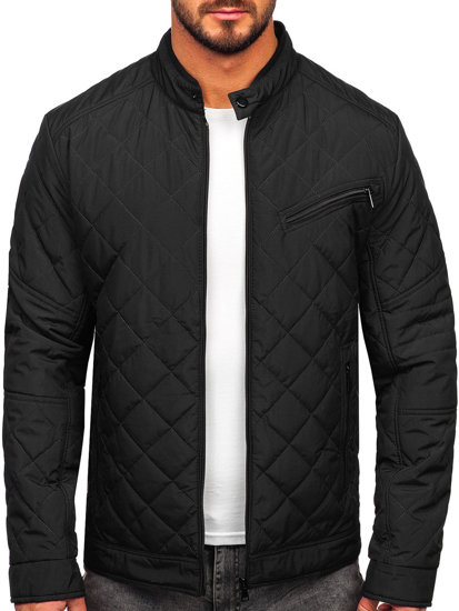 Chaqueta acolchada de entretiempo para hombre negro Bolf 22M306