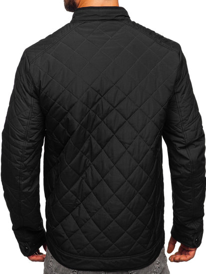 Chaqueta acolchada de entretiempo para hombre negro Bolf 22M306