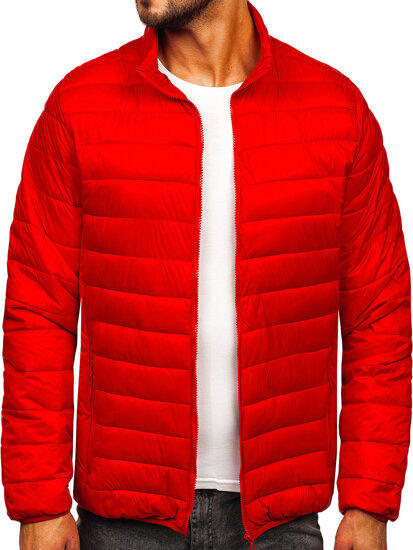 Chaqueta acolchada de entretiempo para hombre rojo Bolf 5M703