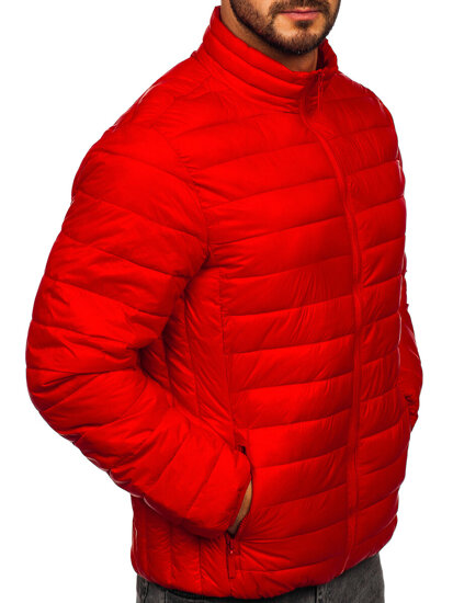 Chaqueta acolchada de entretiempo para hombre rojo Bolf 5M703