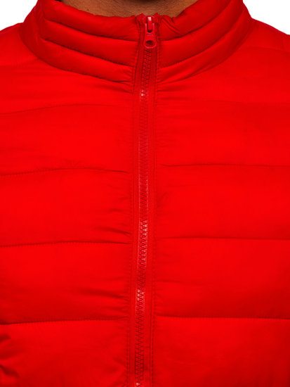 Chaqueta acolchada de entretiempo para hombre rojo Bolf LY33