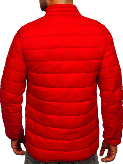 Chaqueta acolchada de entretiempo para hombre rojo Bolf LY33