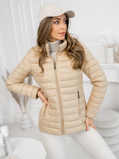 Chaqueta acolchada de entretiempo para mujer camel Bolf 16M9111