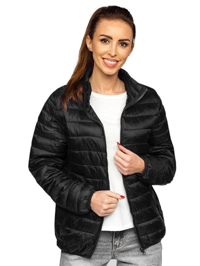 Chaqueta acolchada de entretiempo para mujer color negro Denley 23037