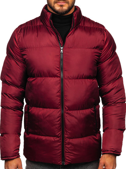 Chaqueta acolchada de invierno para hombre burdeos Bolf 0025