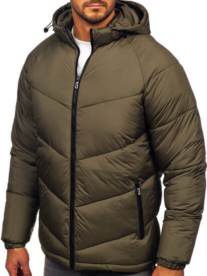 Chaqueta acolchada de invierno para hombre caqui Bolf 31M5036