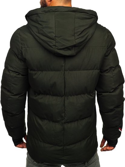 Chaqueta acolchada de invierno para hombre caqui Bolf 5M771