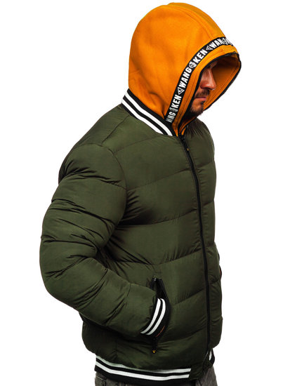 Chaqueta acolchada de invierno para hombre color verde Bolf 6900