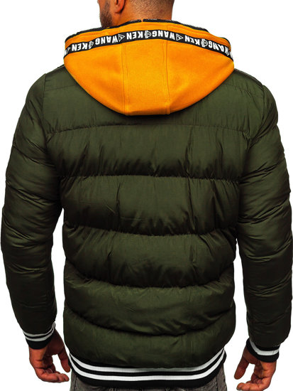 Chaqueta acolchada de invierno para hombre color verde Bolf 6900