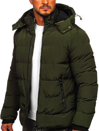 Chaqueta acolchada de invierno para hombre color verde Bolf 6906