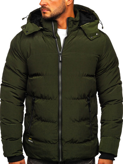 Chaqueta acolchada de invierno para hombre color verde Bolf 6906